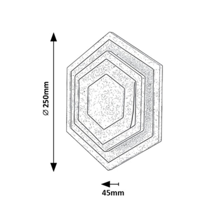 Rabalux lámpa, fali, mennyezeti, 23W, meleg és hideg szín, Bitsi