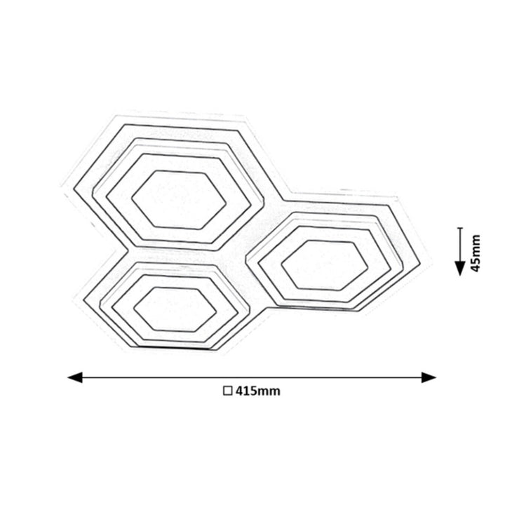 Rabalux lámpa, mennyezeti, 72W, meleg és hideg szín, Bitsi
