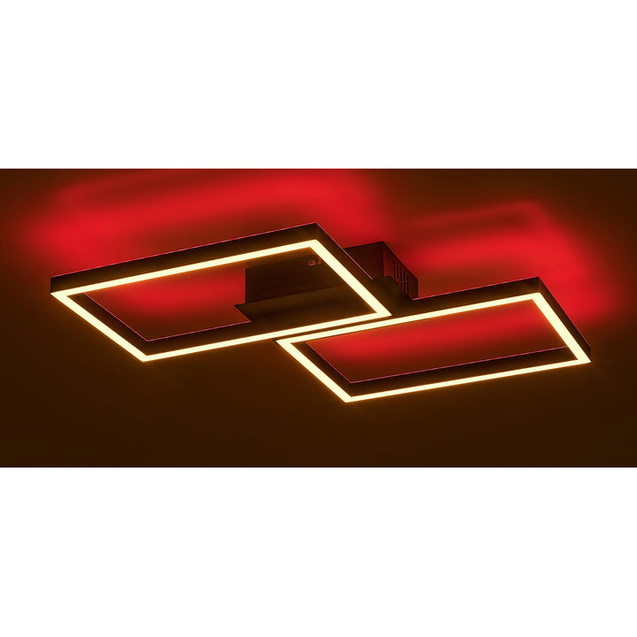 Rabalux, mennyezeti lámpa, LED 40W, fekete, távirányítóval, Ludano