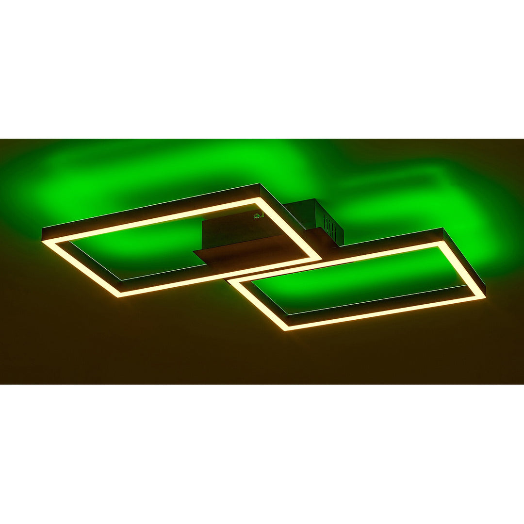 Rabalux, mennyezeti lámpa, LED 40W, fekete, távirányítóval, Ludano