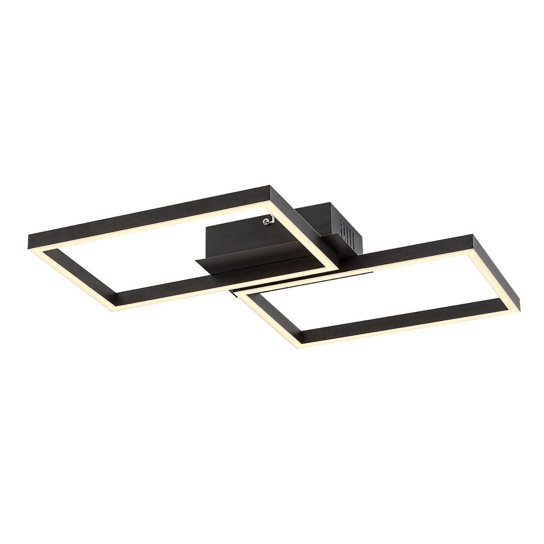 Rabalux, mennyezeti lámpa, LED 40W, fekete, távirányítóval, Ludano