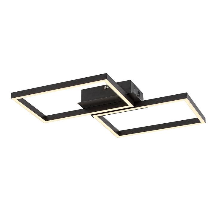 Rabalux, mennyezeti lámpa, LED 40W, fekete, távirányítóval, Ludano