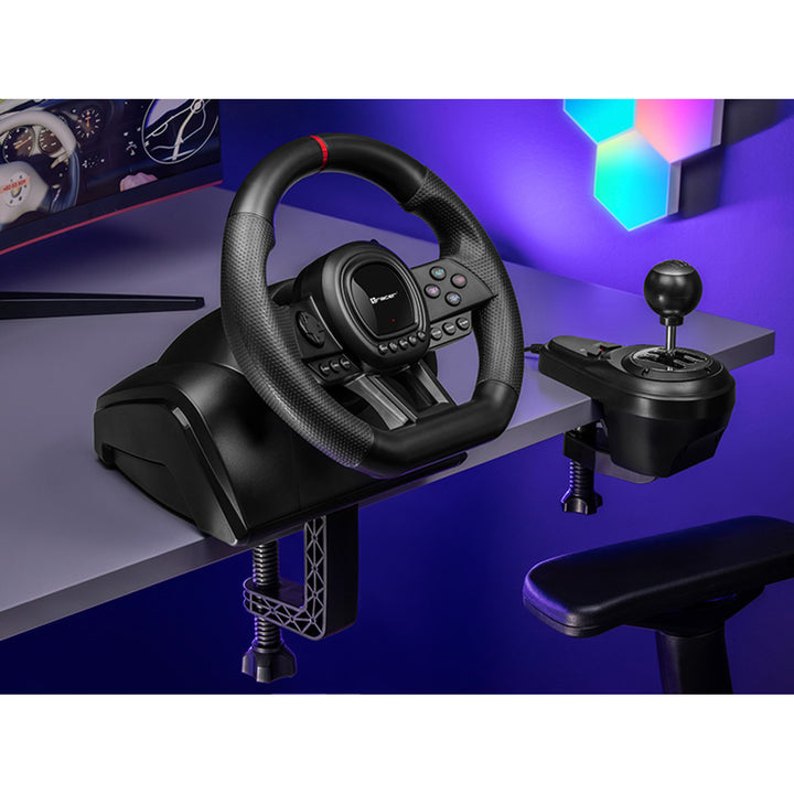 Tracer kormánykerék, váltó, pedálok, PC PS3 PS4 Xbox One Xbox360 Switch, Simracer, PC PS3 PS4 Xbox One Xbox360 Switch, Simracerhez