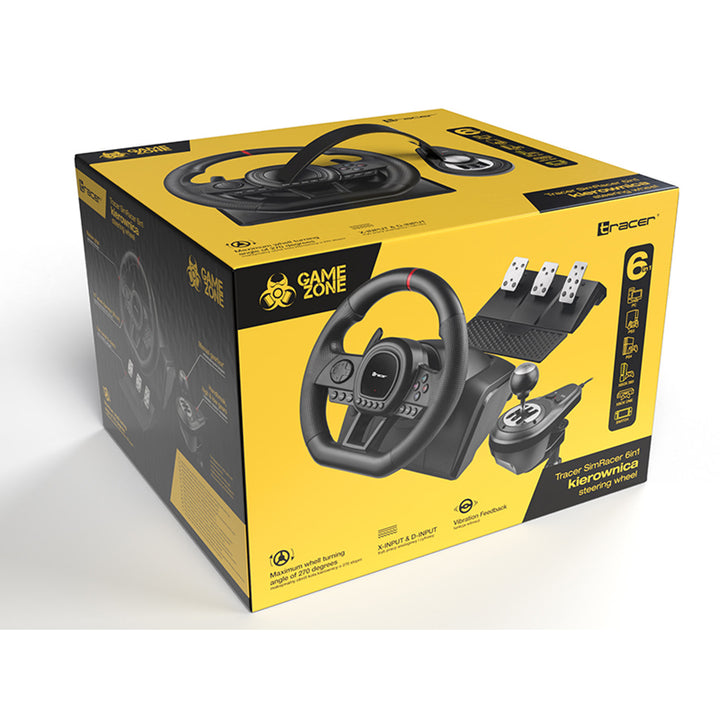 Tracer kormánykerék, váltó, pedálok, PC PS3 PS4 Xbox One Xbox360 Switch, Simracer, PC PS3 PS4 Xbox One Xbox360 Switch, Simracerhez