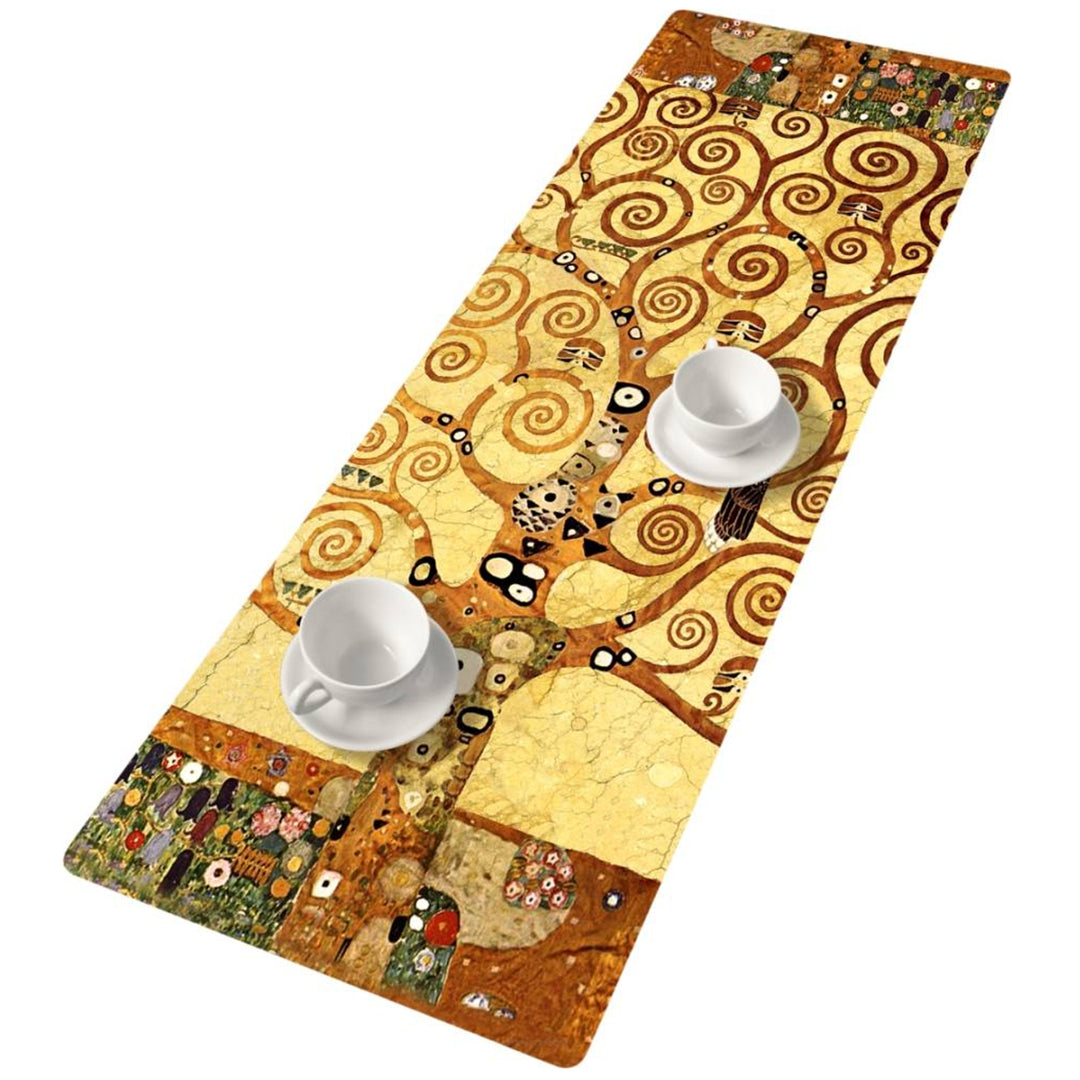 Bertoni asztali futó, filc, 115x40cm, Artdeco mintás nyomtatott mintával