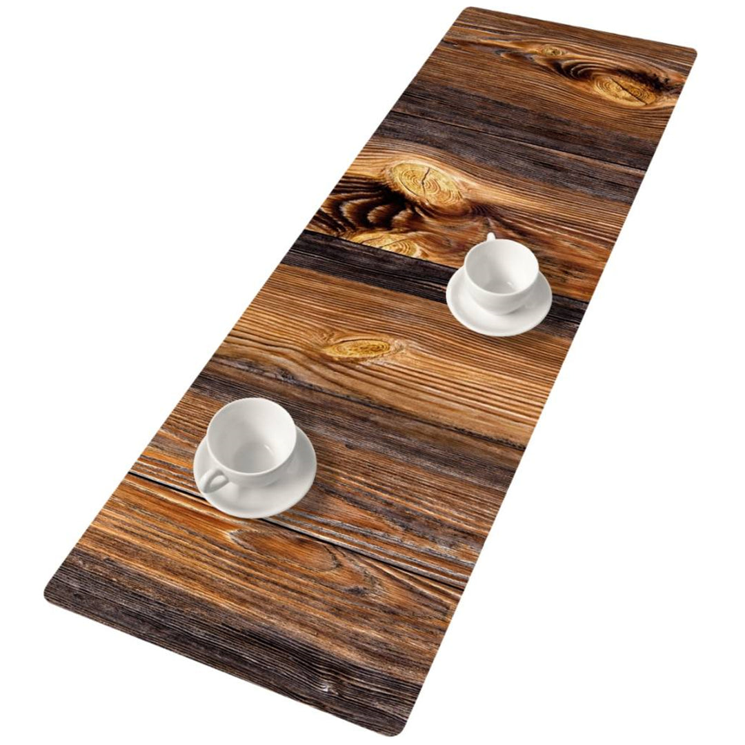 Bertoni asztali futó, filc, 115x40cm, nyomtatott minta Wood