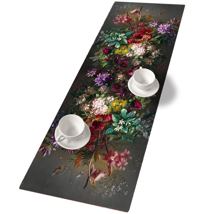 Bertoni asztali futó, filc, 115x40cm, nyomtatott minta Bouquet