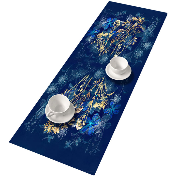 Bertoni asztali futó, filc, 115x40cm, Midnight print mintával
