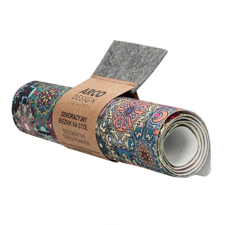 Bertoni asztali futó, filc, 95x33cm, Valencia mintás mintával