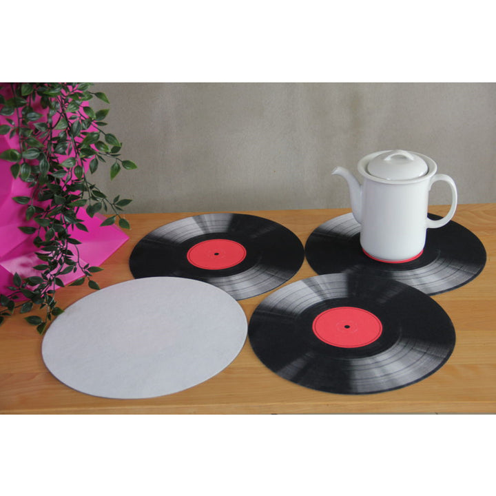 Bertoni asztali alátét készlet, 4 db, kerek, 33 cm, Vinyl