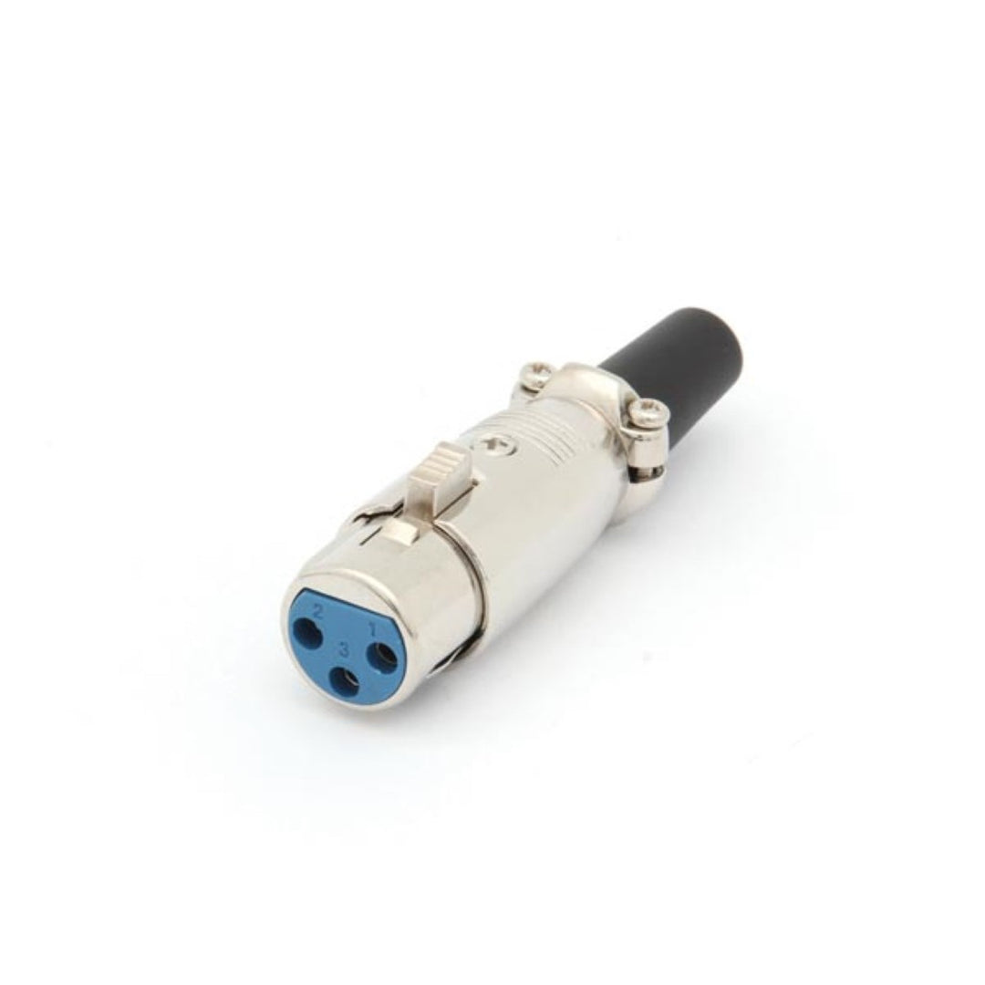3P XLR nikkelezett aljzat rövid Velleman CA092