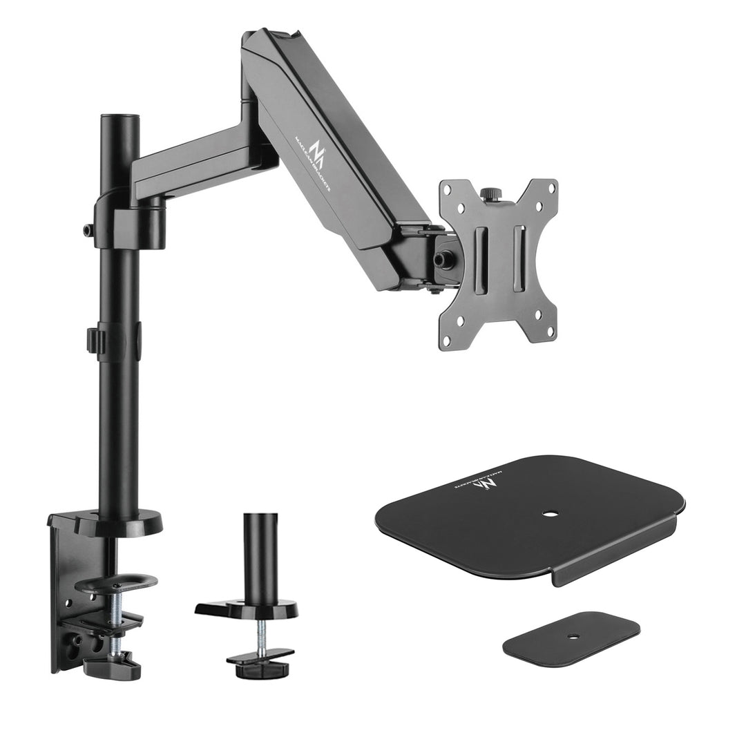 Maclean monitor tartó, dupla karos, gázrugós, 17"-32", 8 kg, MC-775 + MC-929