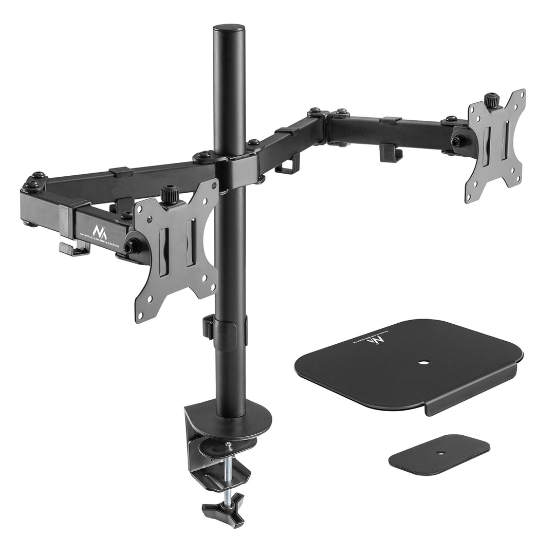 Maclean asztali tartó 2 LCD monitorhoz, 17-32", 2x 8kg, MC-884 + MC-929