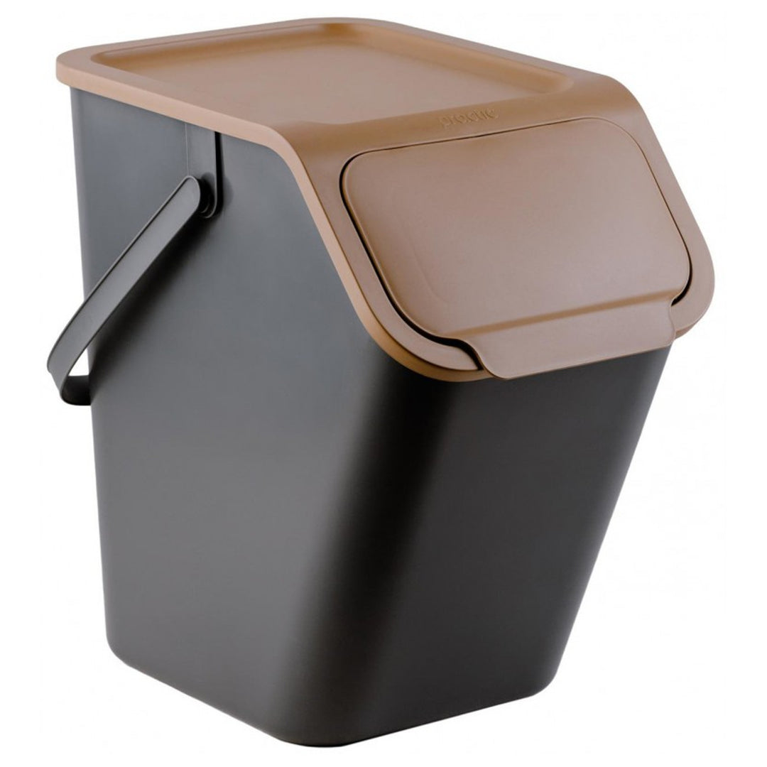 Practic konténer szett, elkülönítéshez, 4x25l, fekete, Bini 10100599