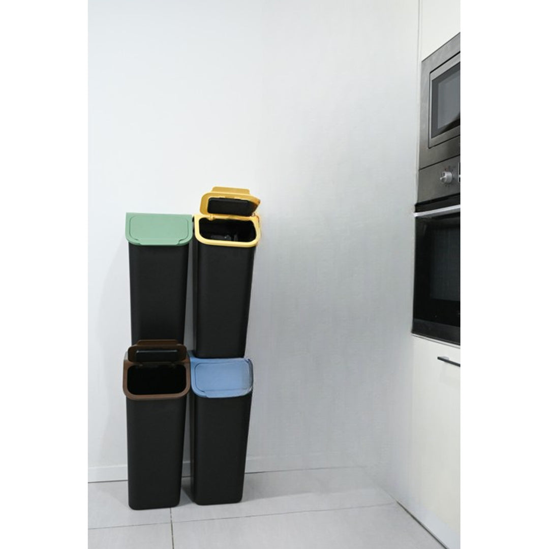 Practic konténer szett, elkülönítéshez, 4x35l, fekete, Bini 10103435