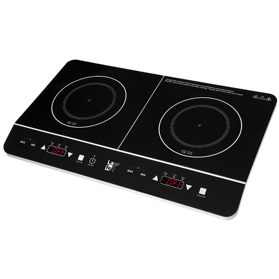 Lafe indukciós tűzhely, elektromos, hordozható, 3500W, dupla, CIY 002