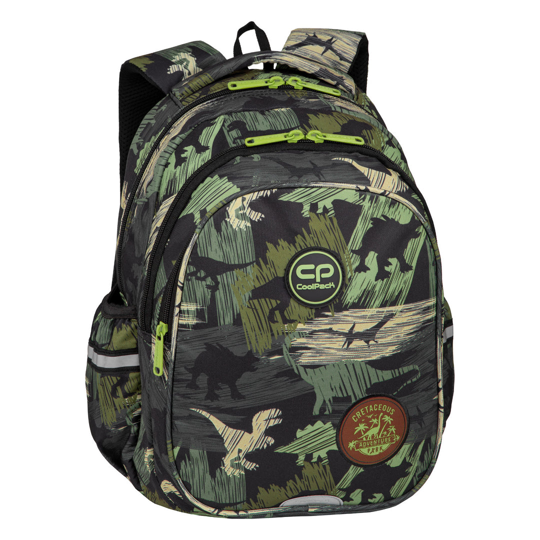 Coolpack ifjúsági hátizsák, 3 rekesz, kontúros hát, Jerry Adventure Park