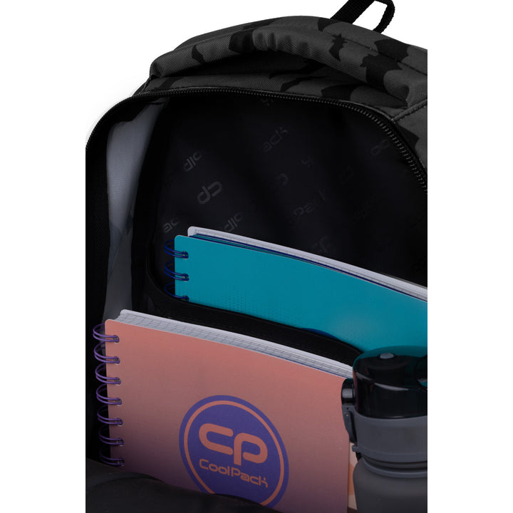 CoolPack Darker Night ifjúsági hátizsák, tágas, kényelmes F029680