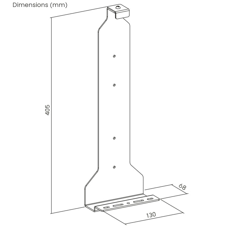 Falra szerelhető állvány fehér színben Playstation 5 konzolhoz, 10kg max, NanoRS RS180