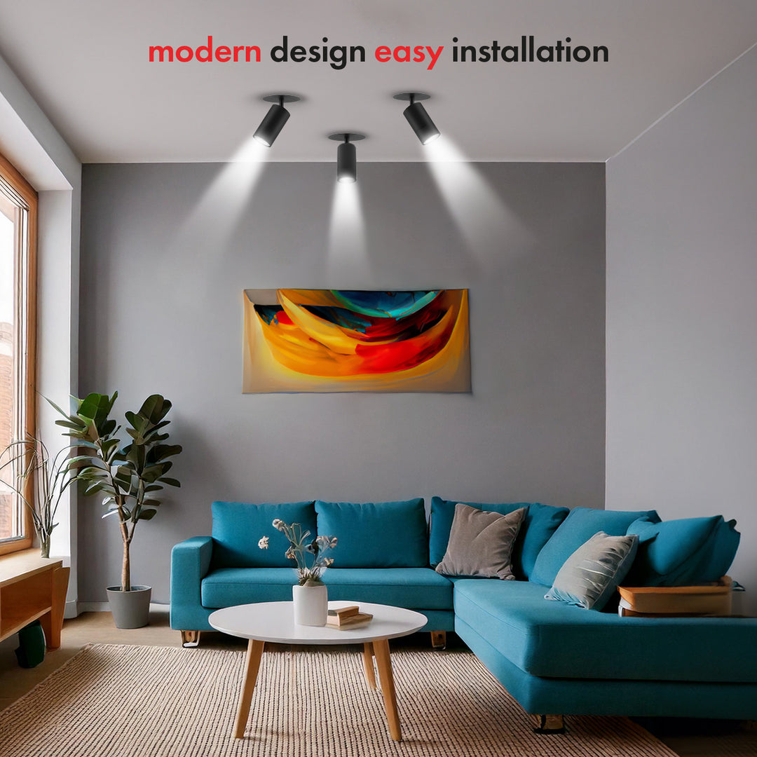 Maclean beépíthető / cső, spot, kerek, alumínium, GU10, 55x100mm, fekete színű, MCE364 B