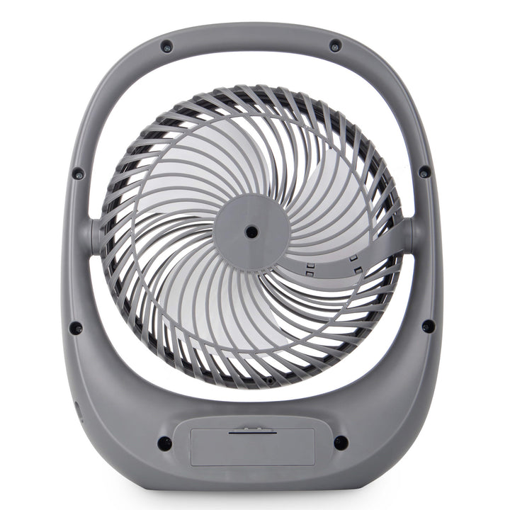 Blaupunkt ventilátor, hordozható, újratölthető 1800 mAh, USB, 3 sebességfokozat, szürke, APF301