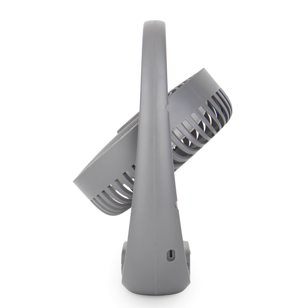 Blaupunkt ventilátor, hordozható, újratölthető 1800 mAh, USB, 3 sebességfokozat, szürke, APF301
