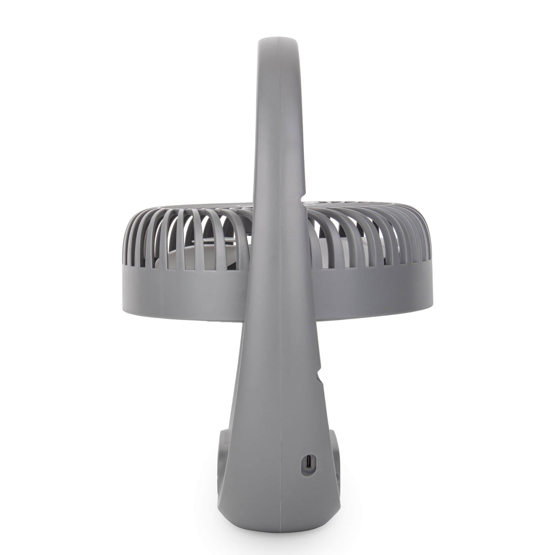 Blaupunkt ventilátor, hordozható, újratölthető 1800 mAh, USB, 3 sebességfokozat, szürke, APF301