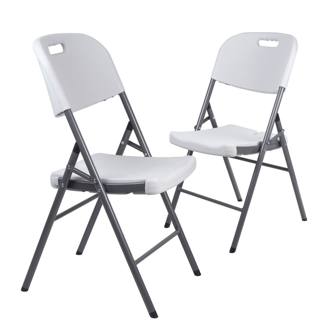 2x GreenBlue összecsukható vendéglátó/kerti/bankett/fogadószék, max. 250kg, fehér, erős, 88x50x45cm, GB375