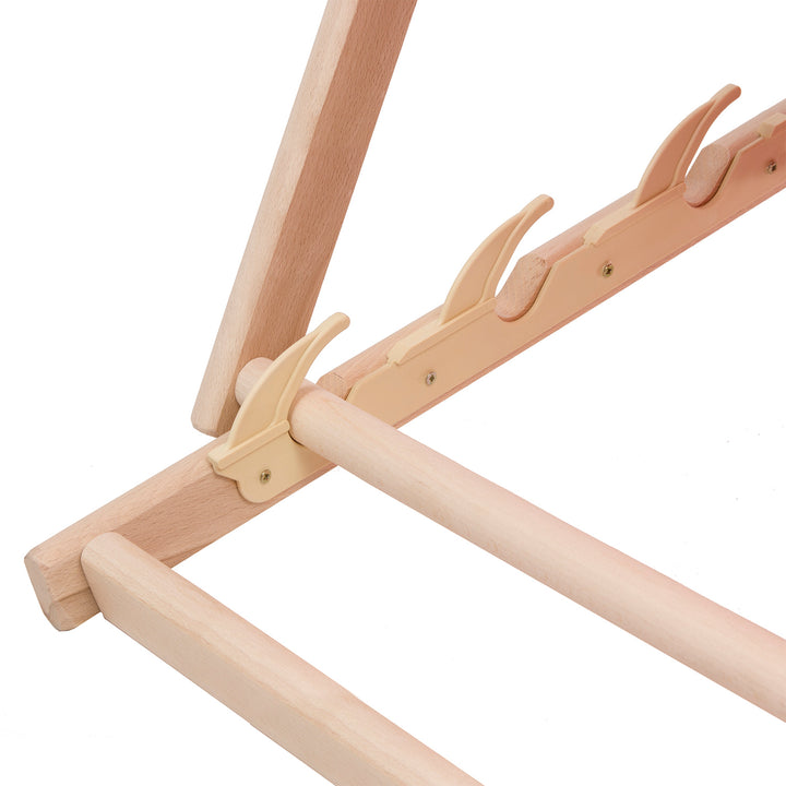 4 db kényelmes fa nyugágy, fekete, ideális strandra, balkonra, teraszra, teraszra