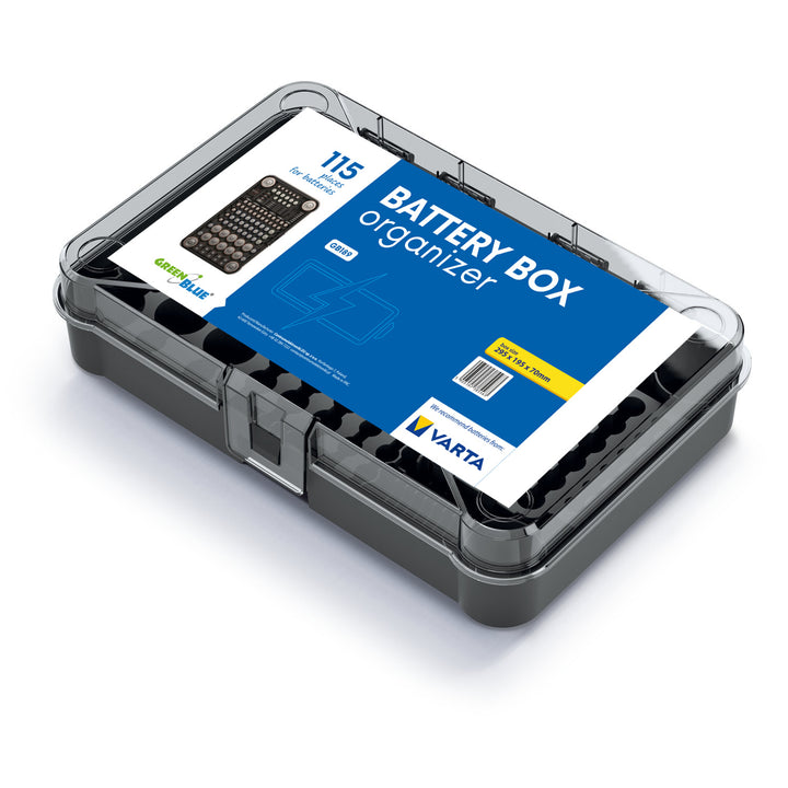 Akkumulátor szervező GreenBlue Varta Box GB189 átlátszó fedél 0.49kg