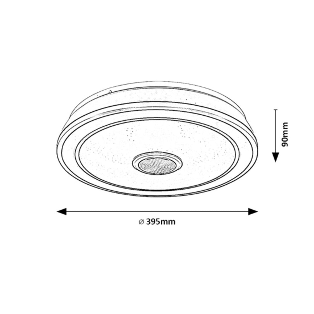 Lámpa sufitowa Rabalux, 24W LED, RGB, Bluetooth, időzítő, Nikolaus