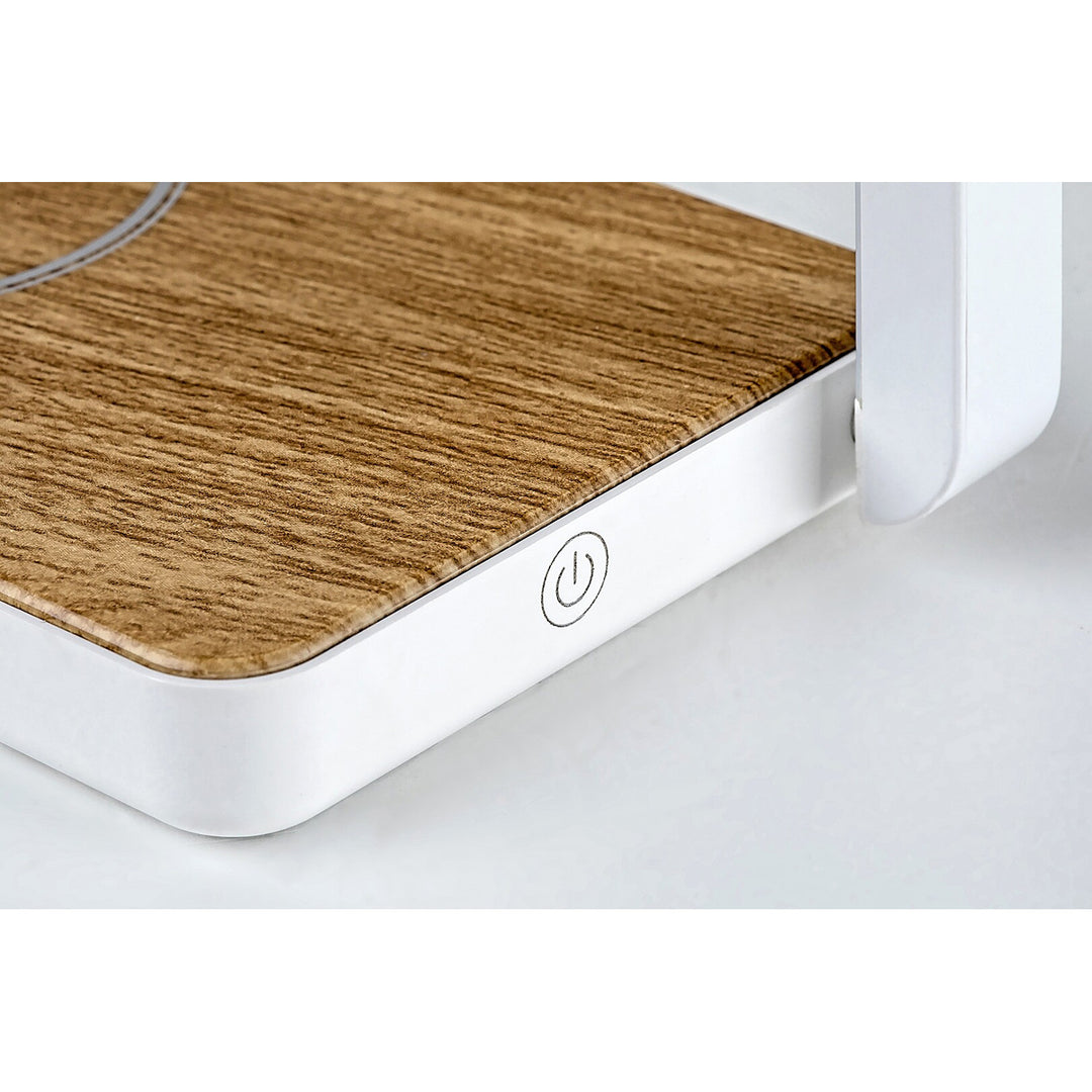 Rabalux asztali lámpa, 4W LED, QI induktív töltő, Buldus