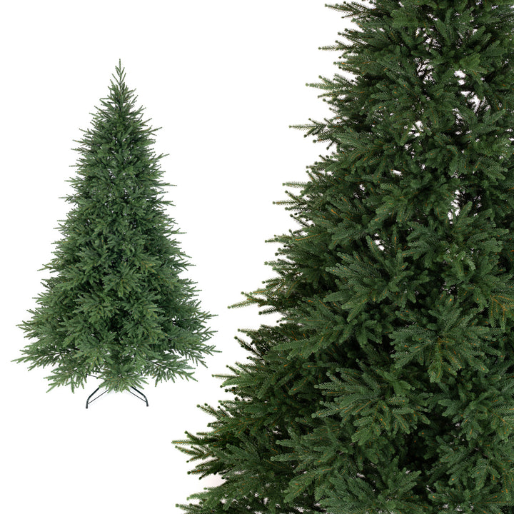Novatom műkarácsonyfa, koreai lucfenyő, 250 cm, 100% PE, zöld, SKOR250