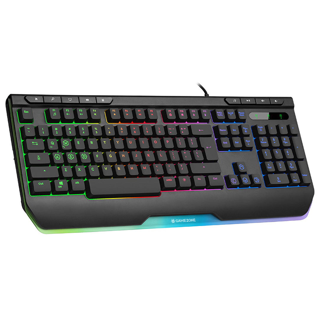 Tracer játékbillentyűzet, RGB háttérvilágítás, USB, GAMEZONE RAY X USB