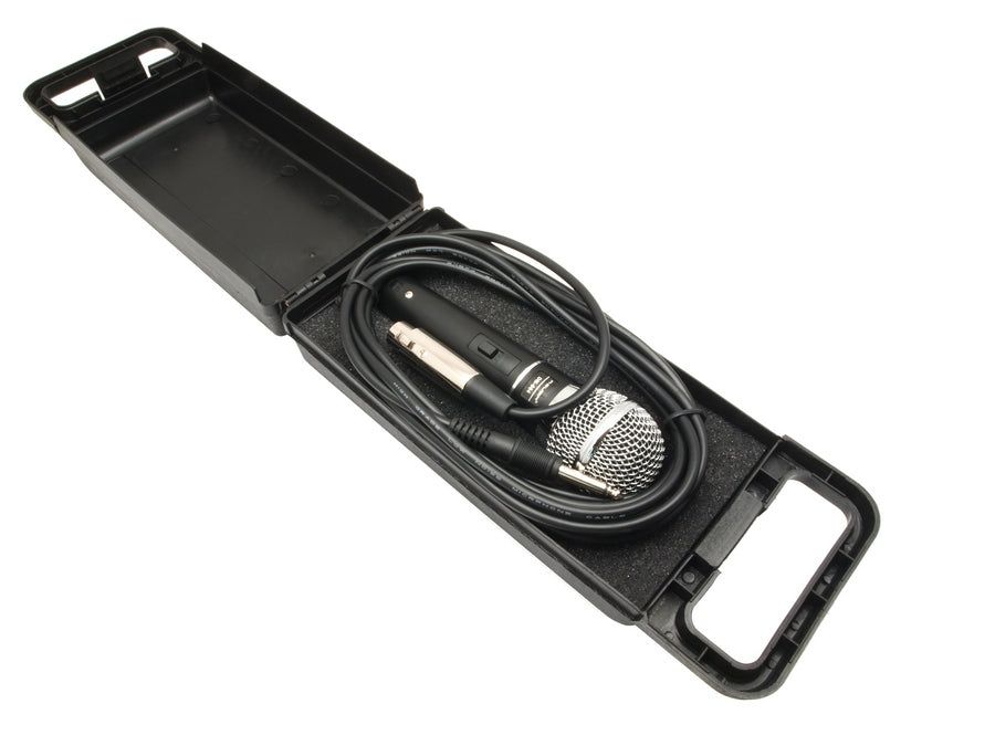 Dinamikus mikrofon Rebel DM-604 + tok, kábel XLR - Jack 6,3 mm