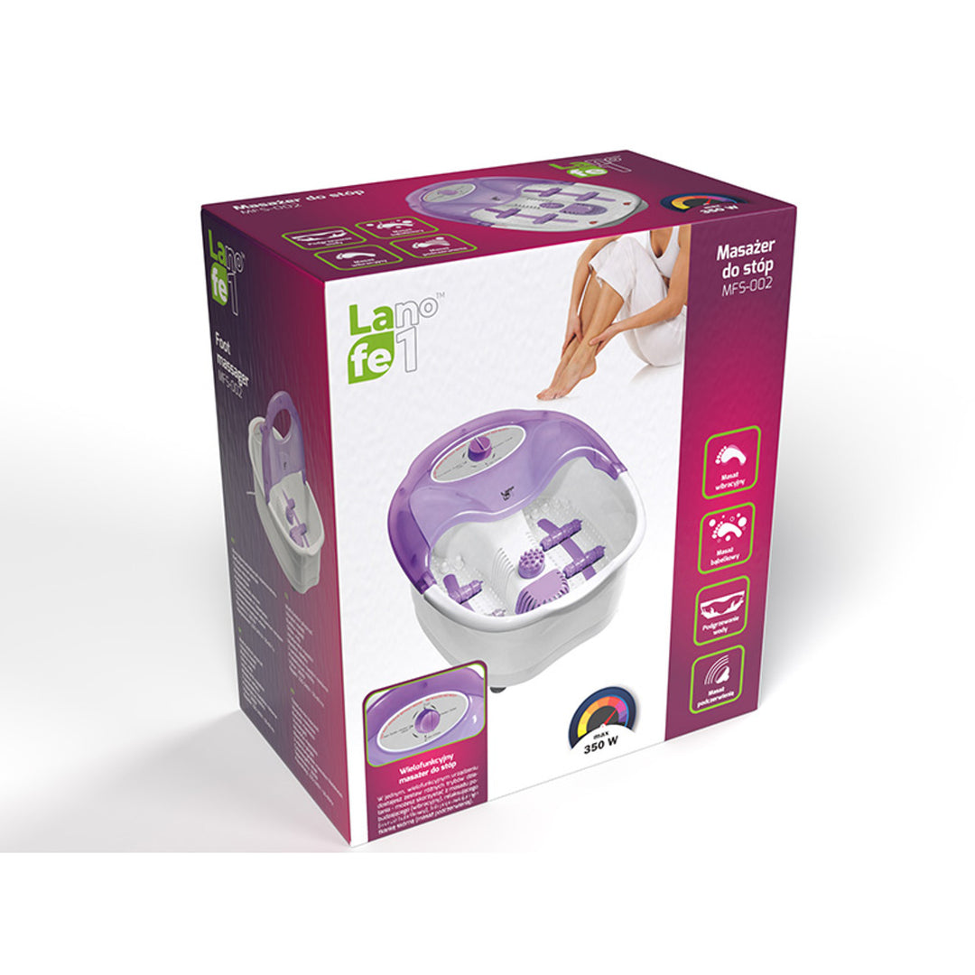 Lafe lábmasszírozó, vibráló, buborékos masszázs, 350 W, MFS002