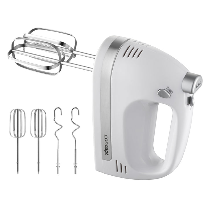 Concept kézi mixer, 5 sebességfokozat, turbó funkció, 500 W, fehér, SR3390