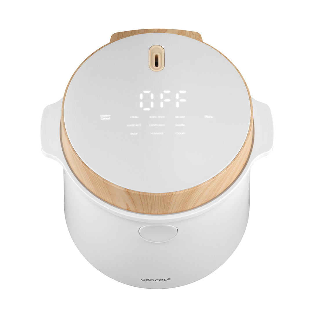 Concept rizsfőző, 9 program, LED kijelző, 1,5 l, fehér, RE3030