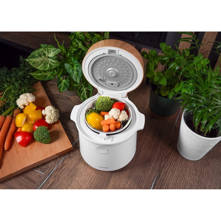 Concept rizsfőző, 9 program, LED kijelző, 1,5 l, fehér, RE3030