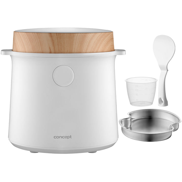 Concept rizsfőző, 9 program, LED kijelző, 1,5 l, fehér, RE3030