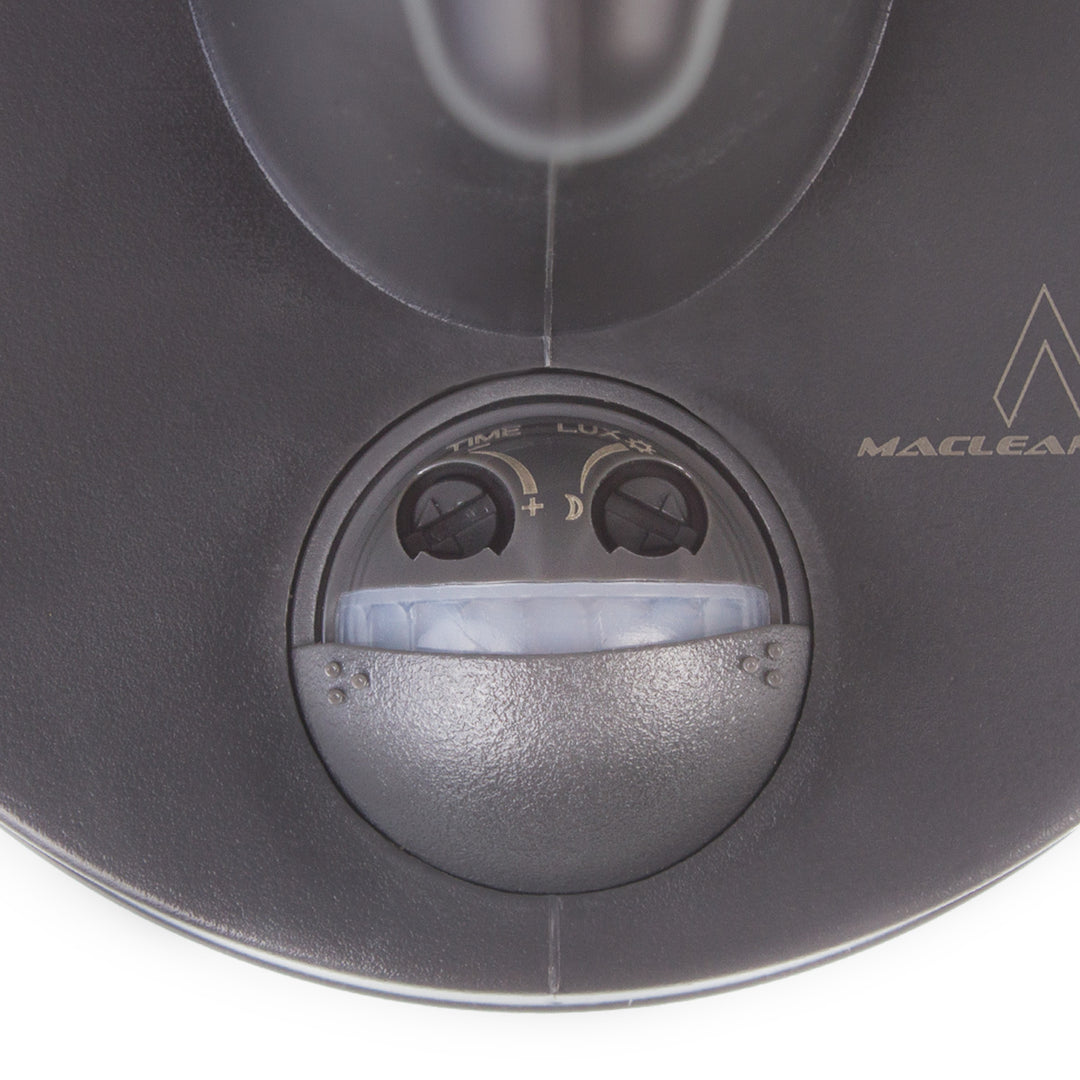 Fali lámpa 1xE27 érzékelővel Maclean, infravörös érzékelő, max. terhelés 60W, IP65, szürke színű, MCE518 GR + LED izzó E27, 8W 230V Maclean Energy MCE268 WW meleg fehér 3000K 1055lm retro edison dekoratív