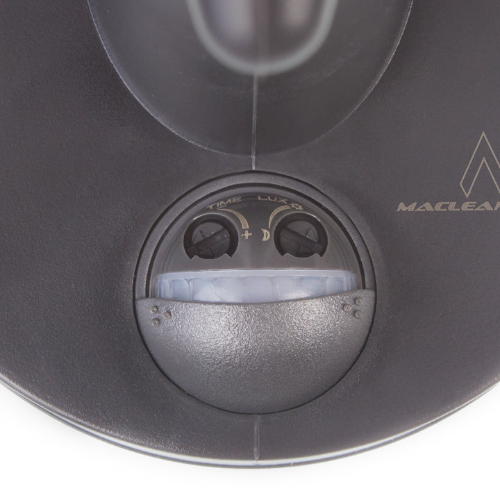 Fali lámpa 1xE27 érzékelővel Maclean, infravörös érzékelő, max. terhelés 60W, IP65, szürke színű, MCE518 GR + LED izzó E27, 8W 230V Maclean Energy MCE268 WW meleg fehér 3000K 1055lm retro edison dekoratív