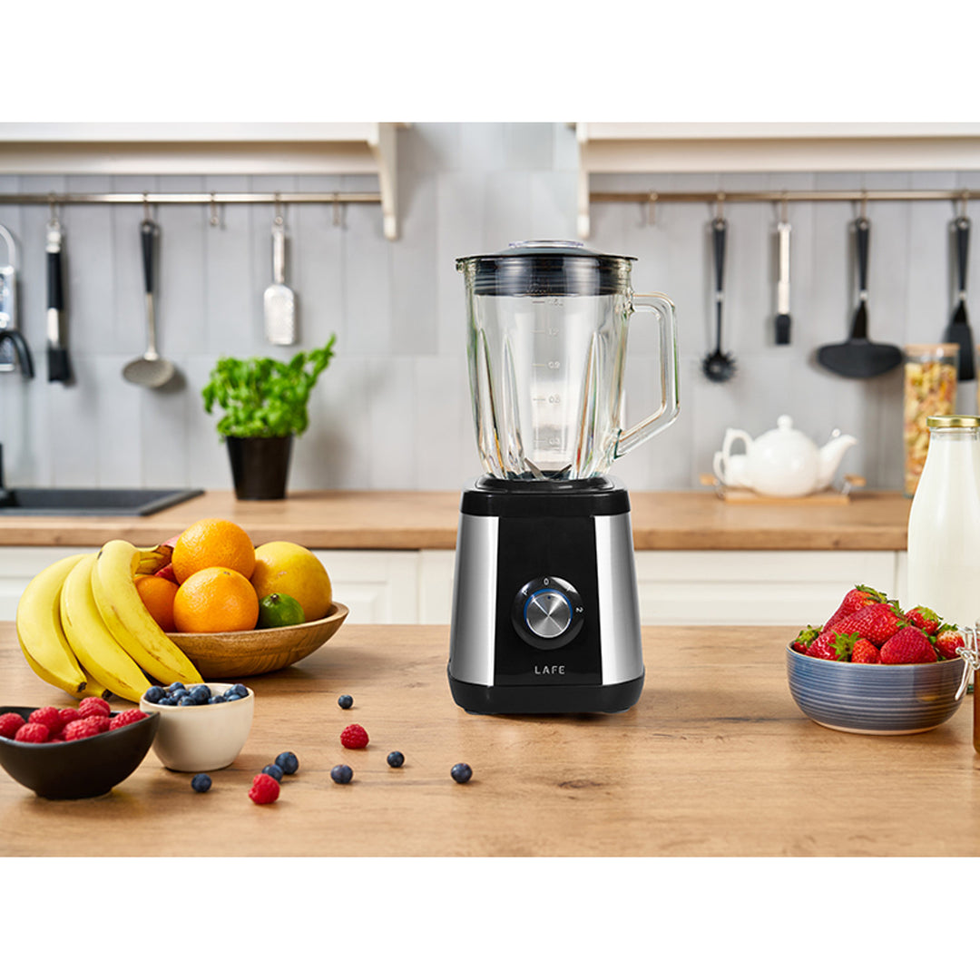 Lafe csészés turmixgép, üveg, 2 sebesség, 600 W, Power Mix