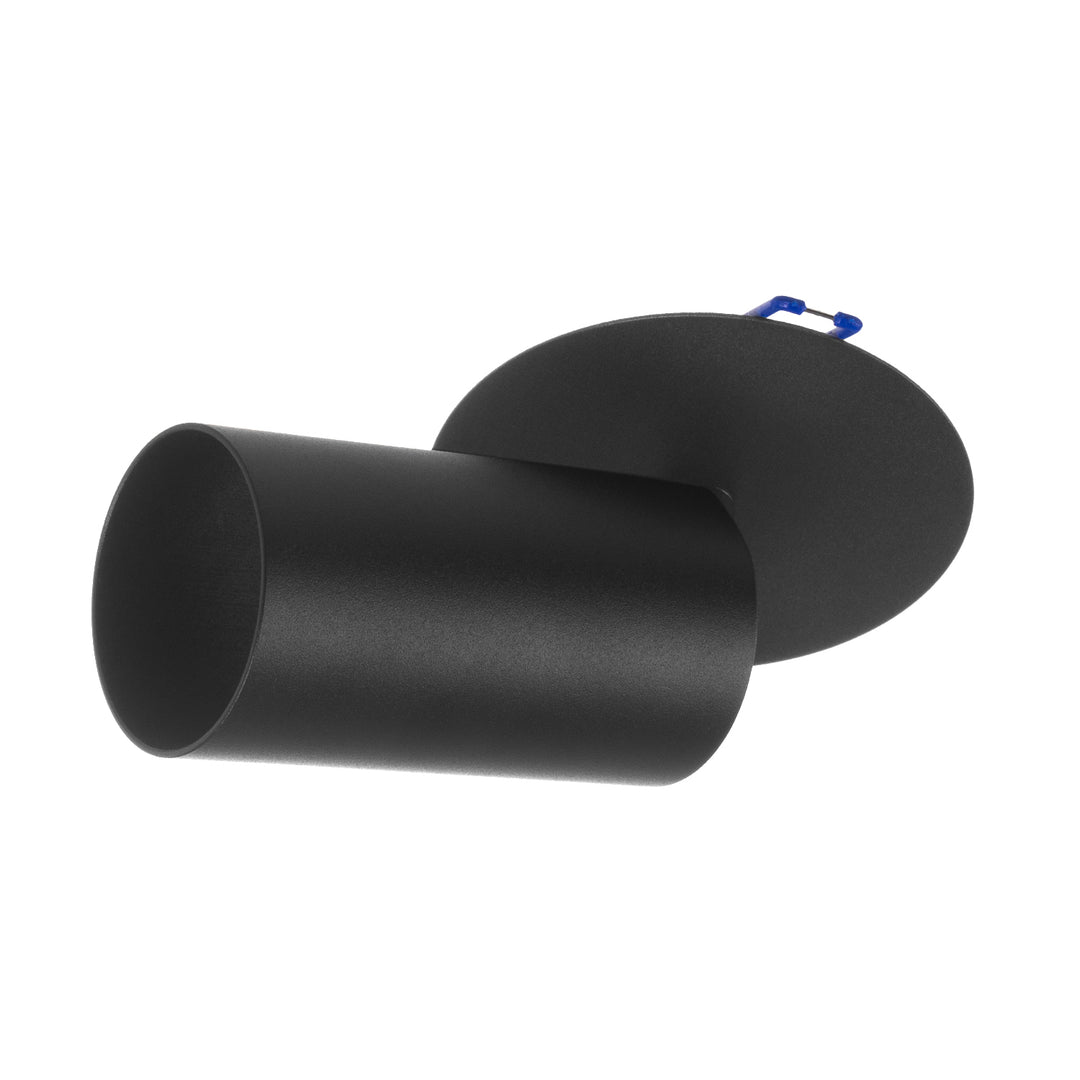 Maclean süllyesztett / csöves lámpatest, spot, kerek, alumínium, GU10, 55x130mm, fekete, MCE364 B+LED izzó GU10 7W Maclean Energy MCE437 WW meleg fehér 3000K, 220-240V~, 50/60Hz, 490lm