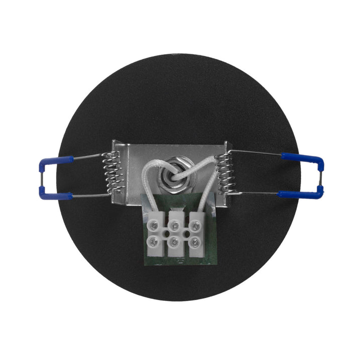 Maclean süllyesztett / csöves lámpatest, spot, kerek, alumínium, GU10, 55x130mm, fekete, MCE364 B+LED izzó GU10 7W Maclean Energy MCE437 WW meleg fehér 3000K, 220-240V~, 50/60Hz, 490lm