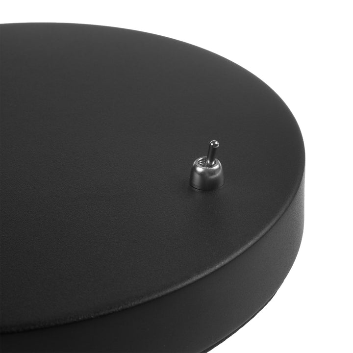 Maclean GU10 asztali lámpa, spot, kerek, GU10, 55x90mm-es kapcsolóval, fekete, MCE370 B+LED izzó GU10 7W Maclean Energy MCE437 NW semleges fehér 4000K, 220-240V~, 50/60Hz, 490 lumenes