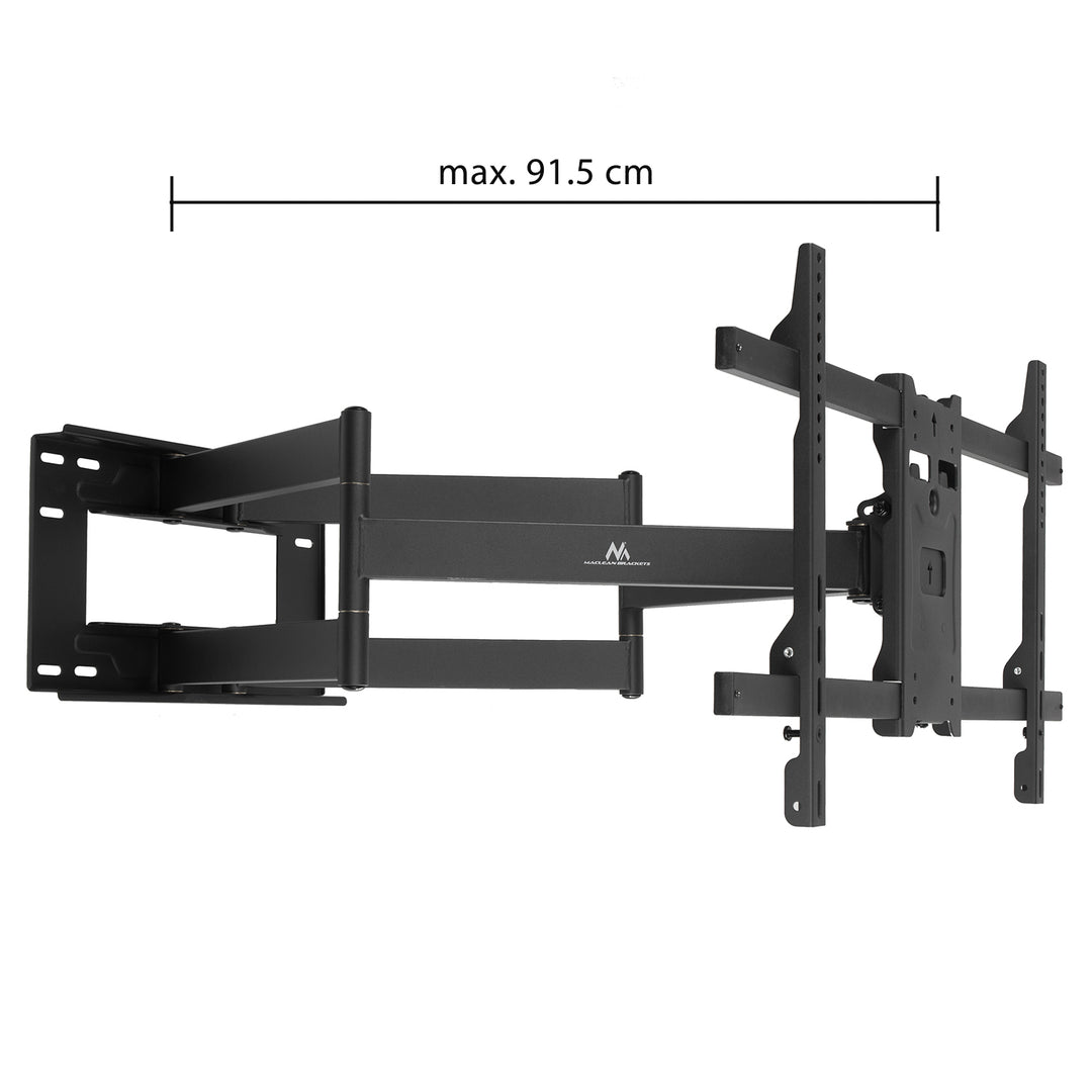 Maclean TV tartó, max VESA 800x400, 37-85", 55kg, hosszú kar 915mm, MC-986 +Maclean HDMI 2.1a kábel, 3m, 8K HDR, MCTV-442
