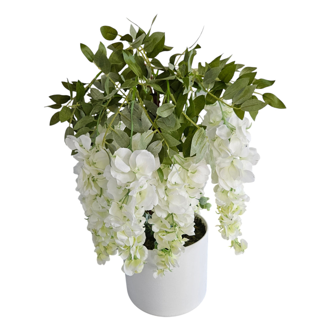 Damich mesterséges wisteria, 3 szárú virágok, 9 virágzat, 9db