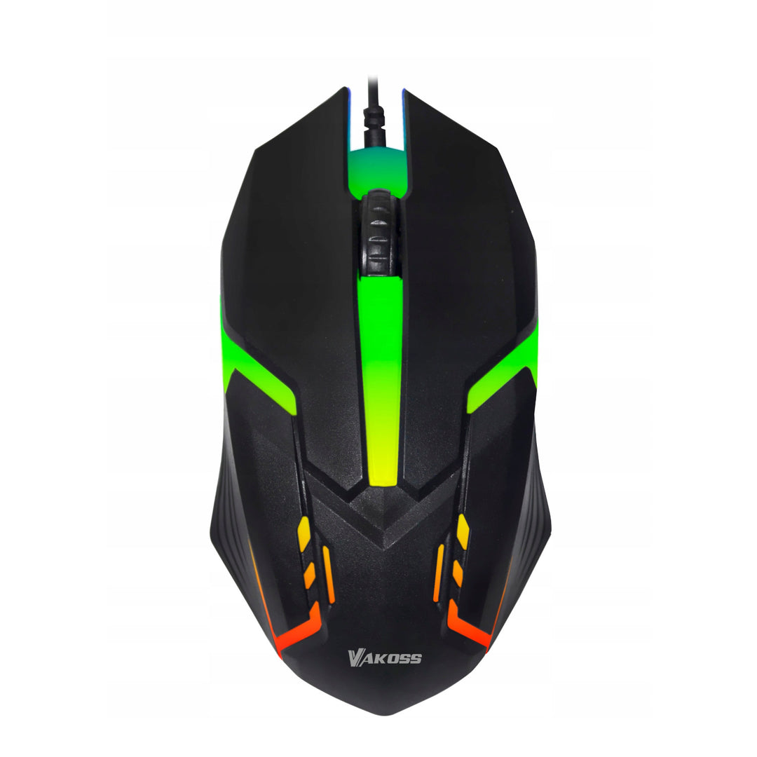 Vakoss gaming egér, RGB háttérvilágítás, 1000dpi, TM-5133K