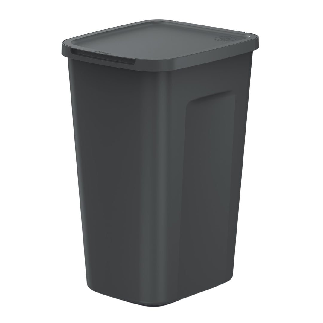 Hulladékkosár Keden, 50 literes, fekete, COMPACTA Q PLUS